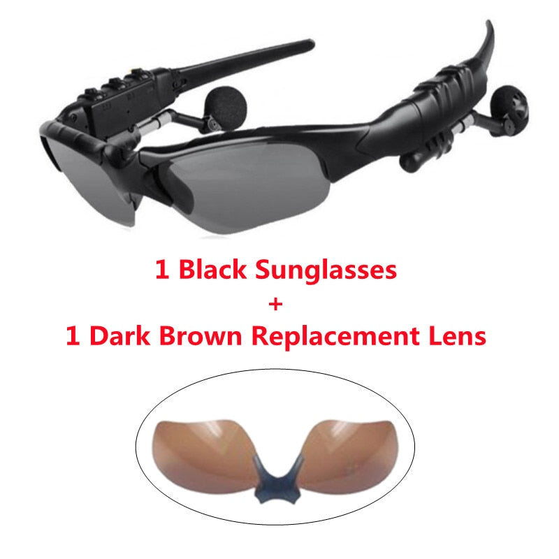 Lunettes de sport polarisée - Oreillette Bluetooth 2.0