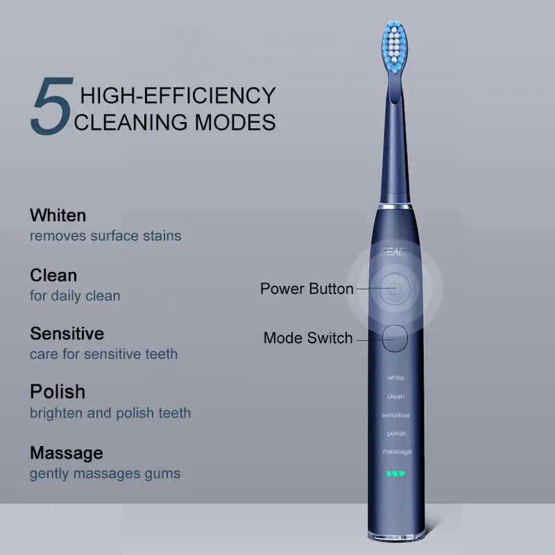 Brosse à dents électrique sonique 5 modes