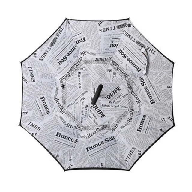Parapluie à Ouverture Inversée - Résistant au Vent