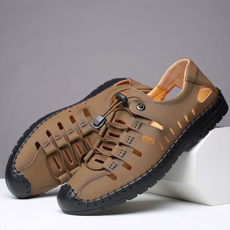 Sandales élégantes en cuir pour homme