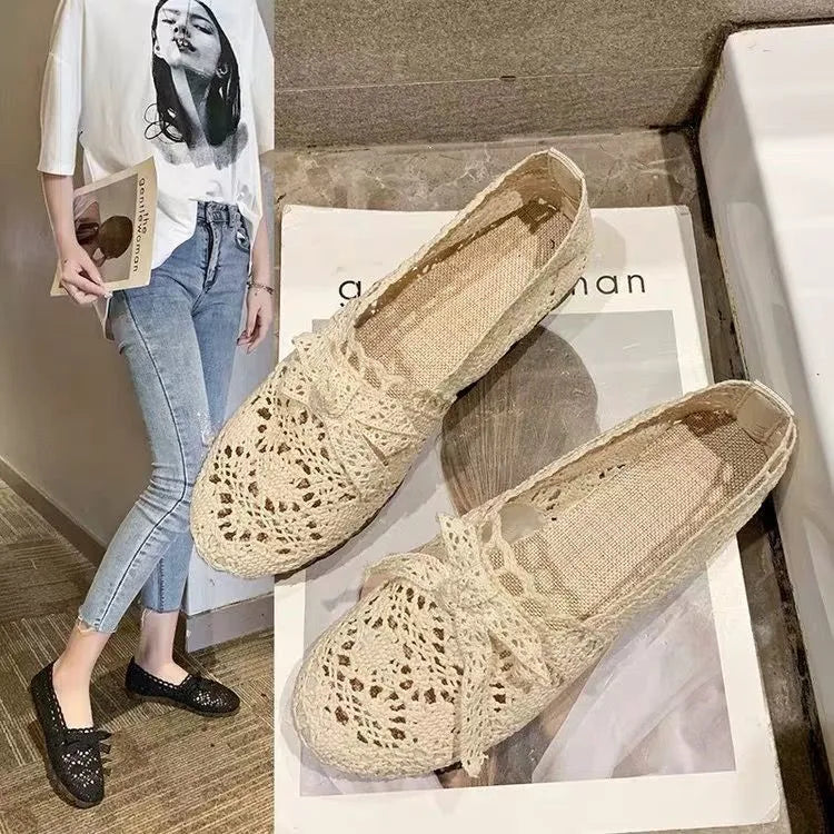 Ballerines souples Style macramé pour femme