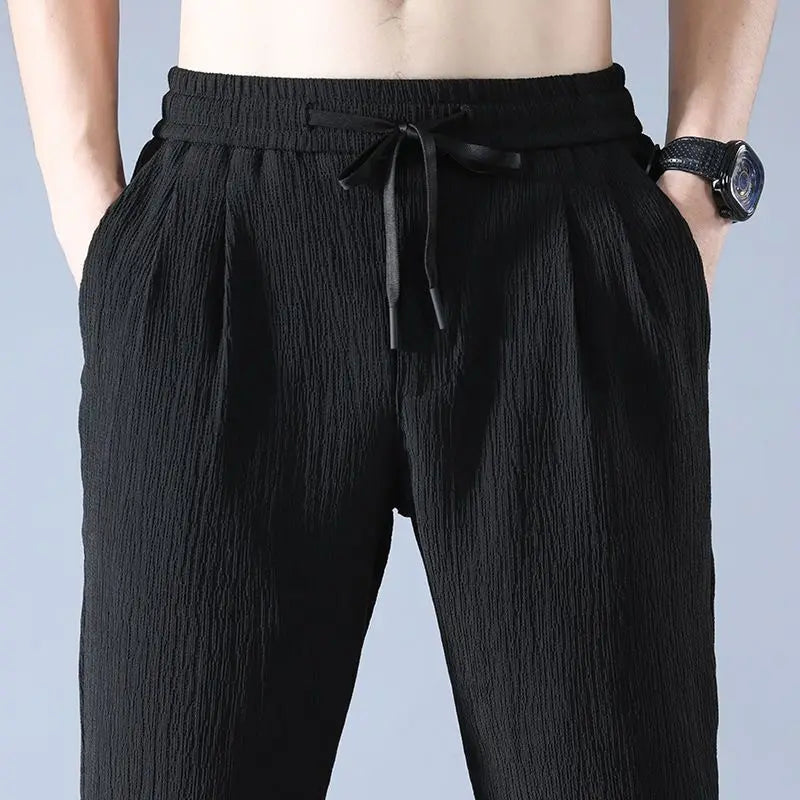Pantalon Homme Été - Lin & Soie Glacée