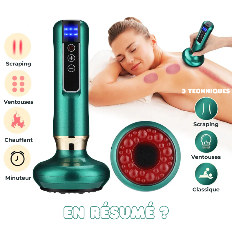 Masseur à Ventouses Chauffant & 12 Intensités
