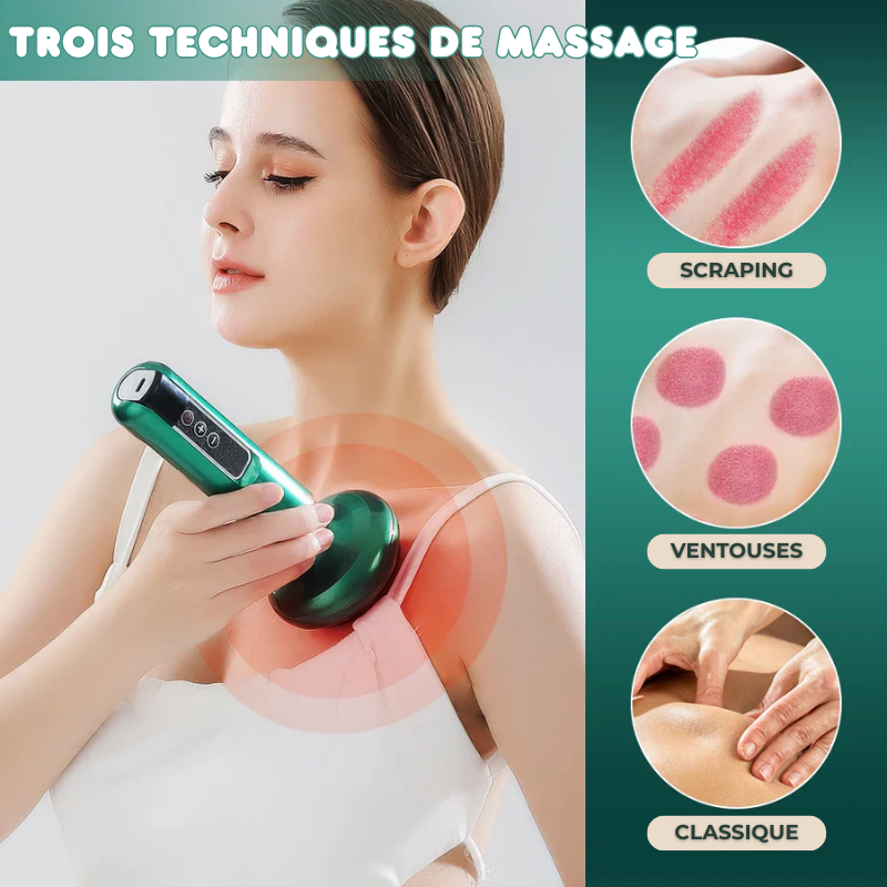 Masseur à Ventouses Chauffant & 12 Intensités