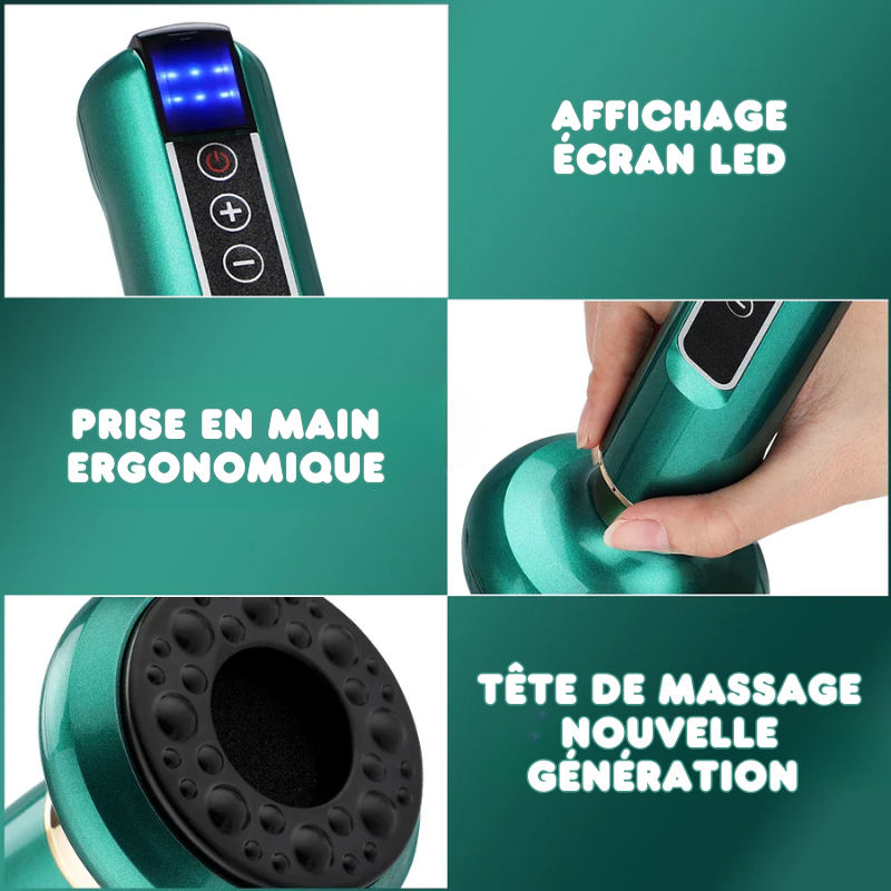 Masseur à Ventouses Chauffant & 12 Intensités