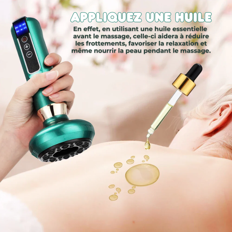Masseur à Ventouses Chauffant & 12 Intensités
