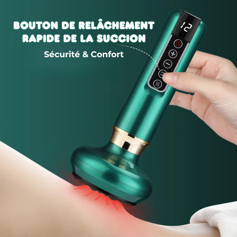 Masseur à Ventouses Chauffant & 12 Intensités