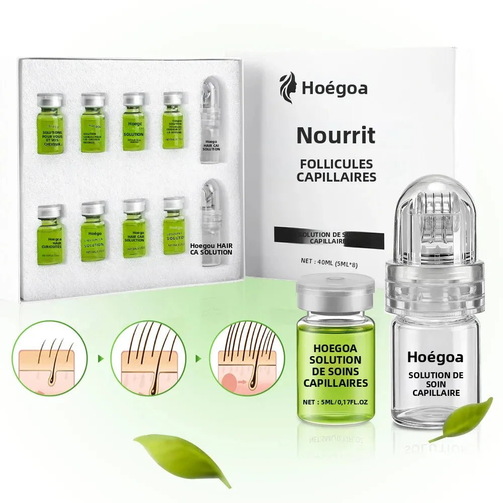 Coffret Ampoules Capillaire Anti-Perte de Cheveux + Dermarolle à Réservoir OFFERT