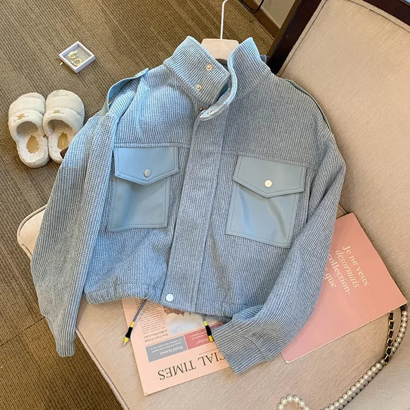 Ensemble Décontracté Veste & Jogging Bleu Ciel - Femme