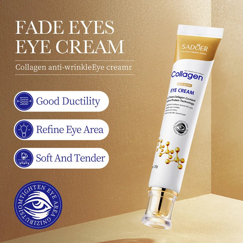 Crème pour les Yeux Anti-cernes au Collagène