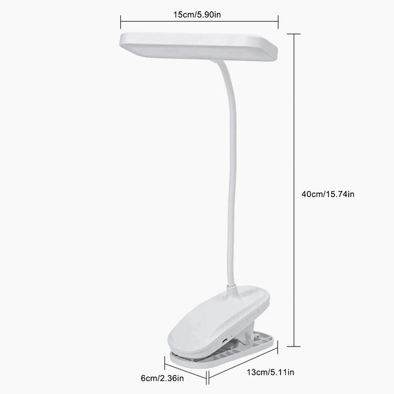Lampe à clip flexible 360° - 3 Modes d'éclairage