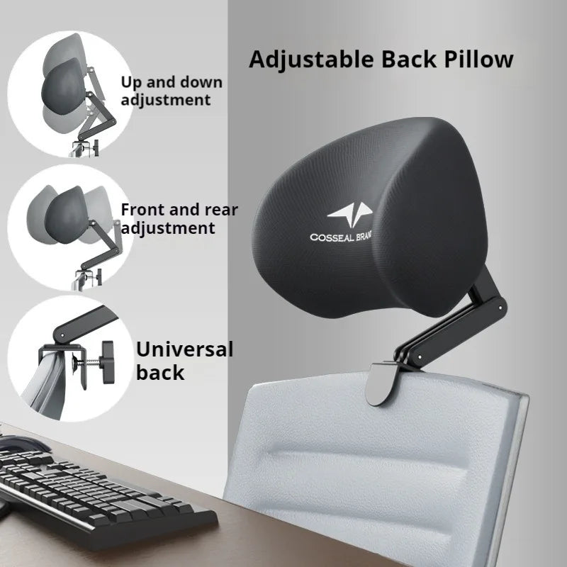 Appui-Tête Ergonomique Réglable pour Chaise de Bureau