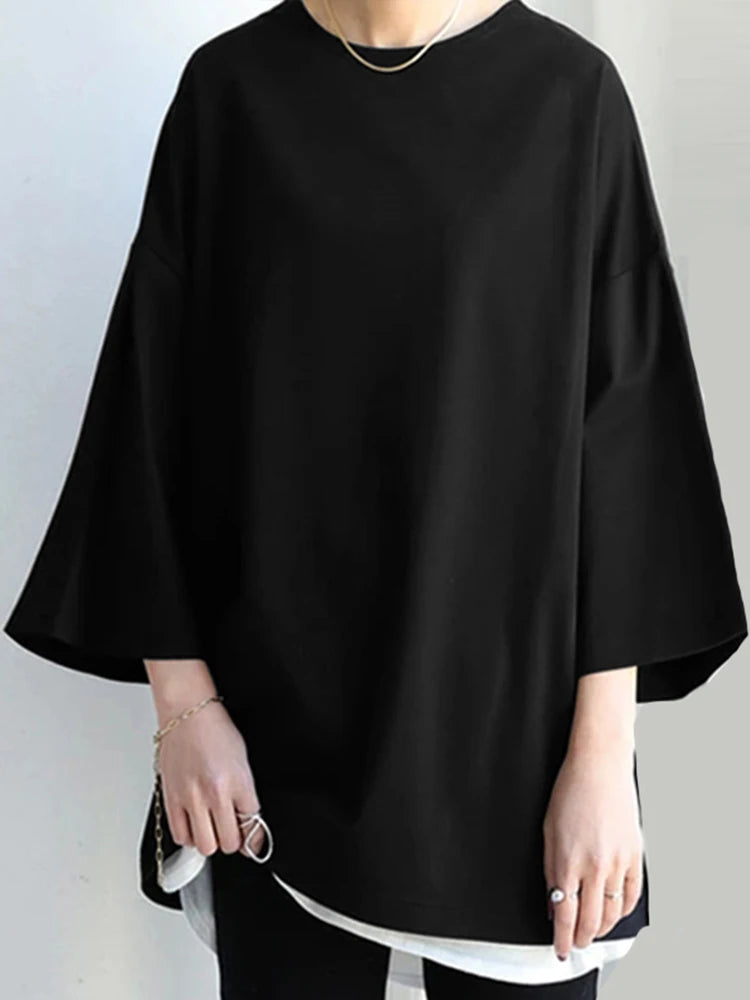 Blouse Tunique Ample Manches Larges