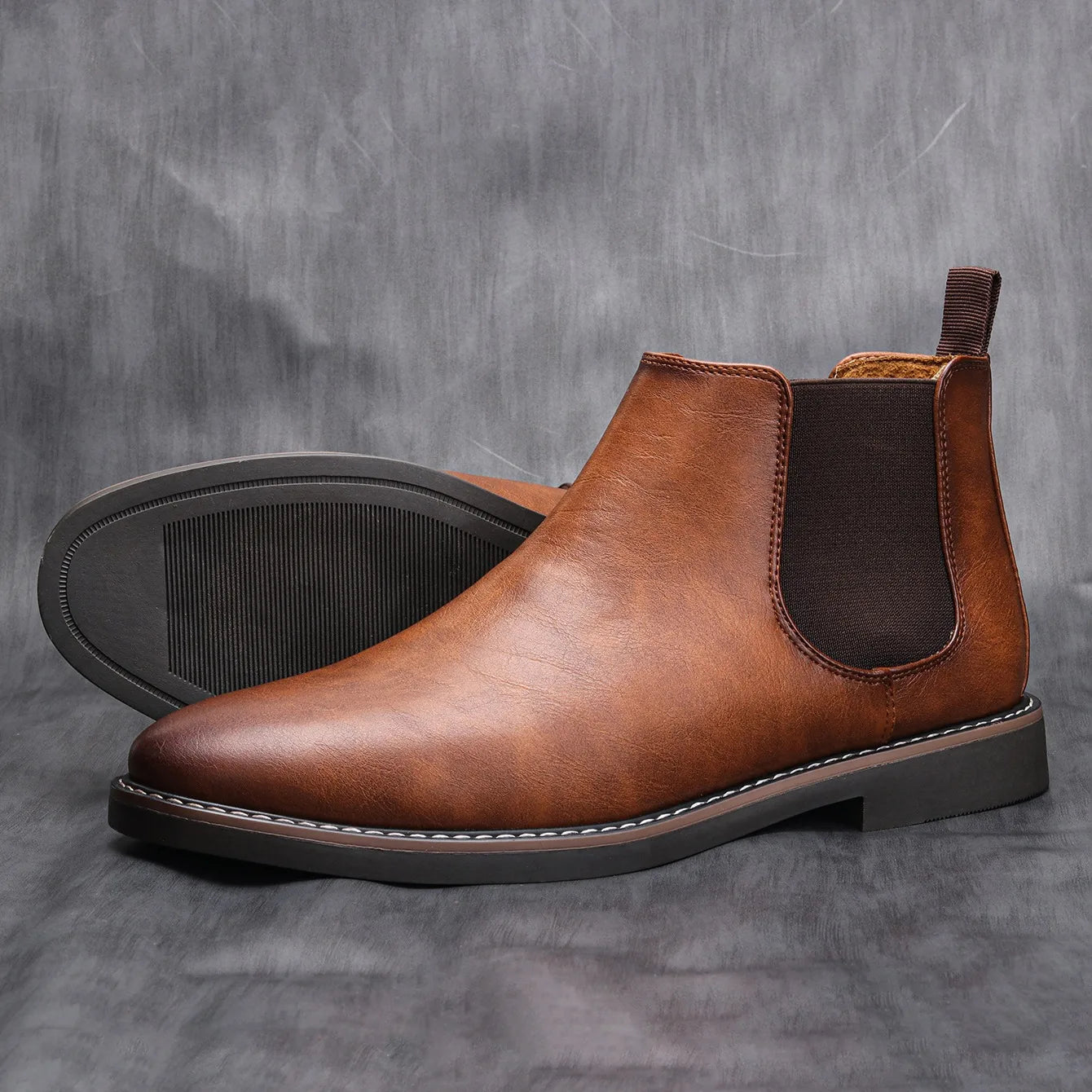 Bottines Chelsea en Cuir PU pour Homme