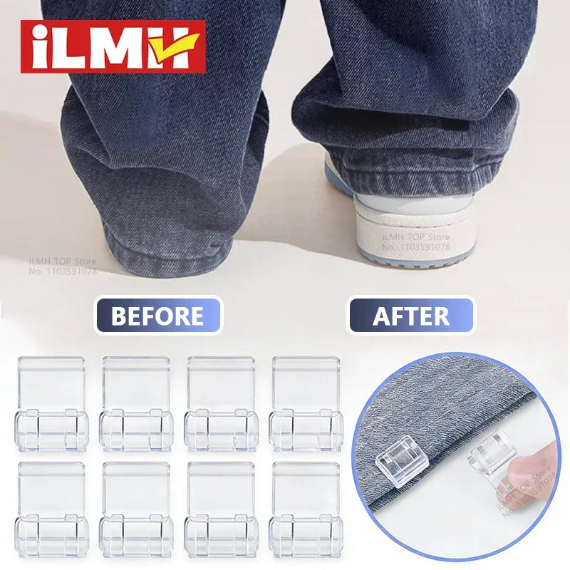 Lot de 10 Clips Invisibles pour Ourlet de Pantalon – Fixation Rapide Sans Couture et Invisible