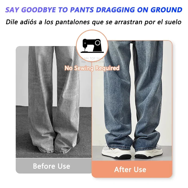 Lot de 10 Clips Invisibles pour Ourlet de Pantalon – Fixation Rapide Sans Couture et Invisible