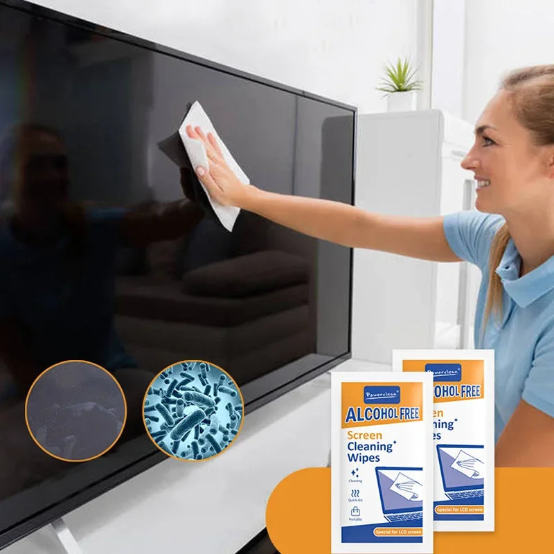 Lot de 40 Lingettes pour Nettoyade d'Écrans - Ordinateur, Tablette, Télévision...