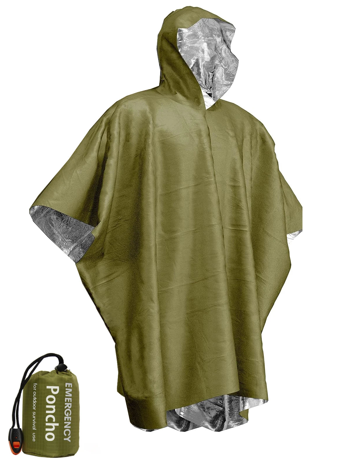 2x Poncho de Survie Isotherme Imperméable