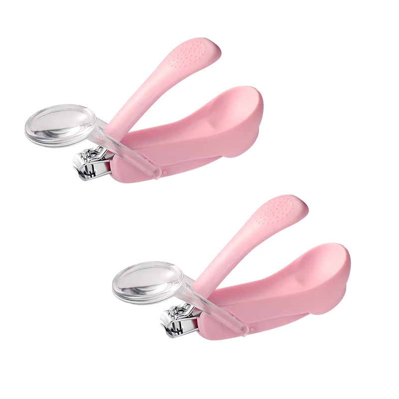 Lot de 2 Coupes-ongles Ergonomique avec Loupe - Sécurité et Précision