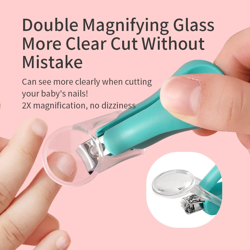 Lot de 2 Coupes-ongles Ergonomique avec Loupe - Sécurité et Précision