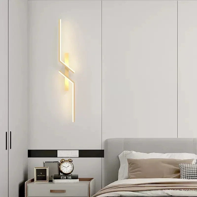 Modern Minimalist LED Wall Lamp – Decorative Lighting for Bedroom, Living Room, and Hallway (60/80/100 cm)