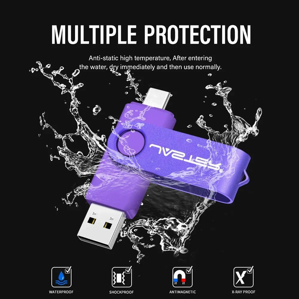 Clé USB 2 en 1 Type-C Grande Capacité