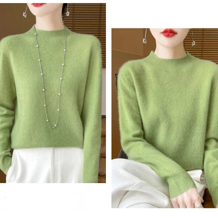 Pull à Col Cheminé 100% Laine Mérinos - 14 Couleurs