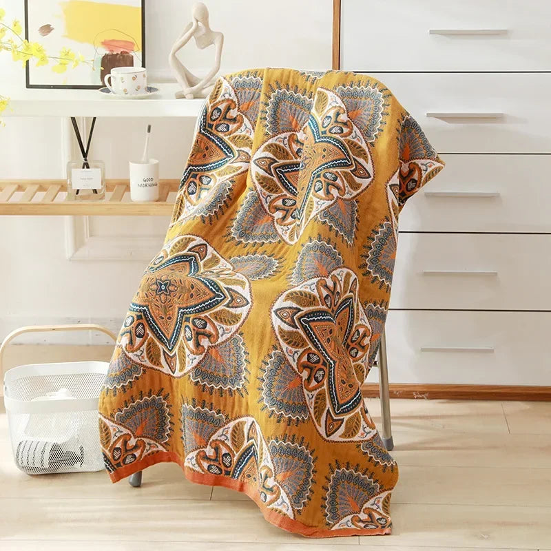 Serviette Gaze Coton Douce 80x160cm Style Bohème