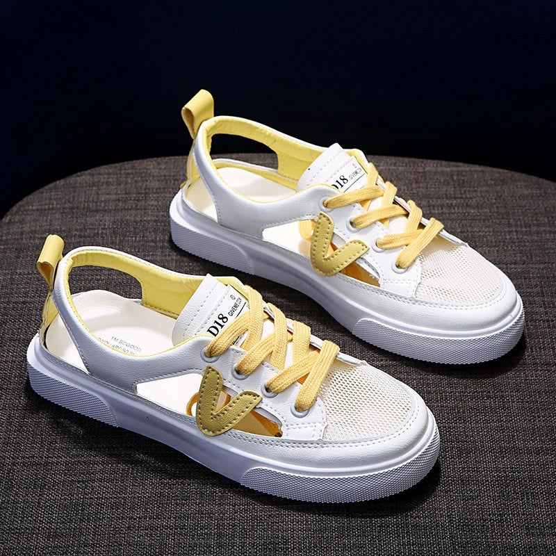 Sneakers Été à Maille Aérée - Talon Ouvert