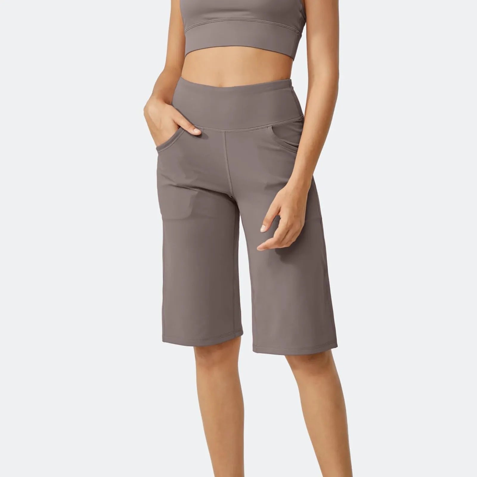 Bermuda Femme Taille Haute Confort & Poches