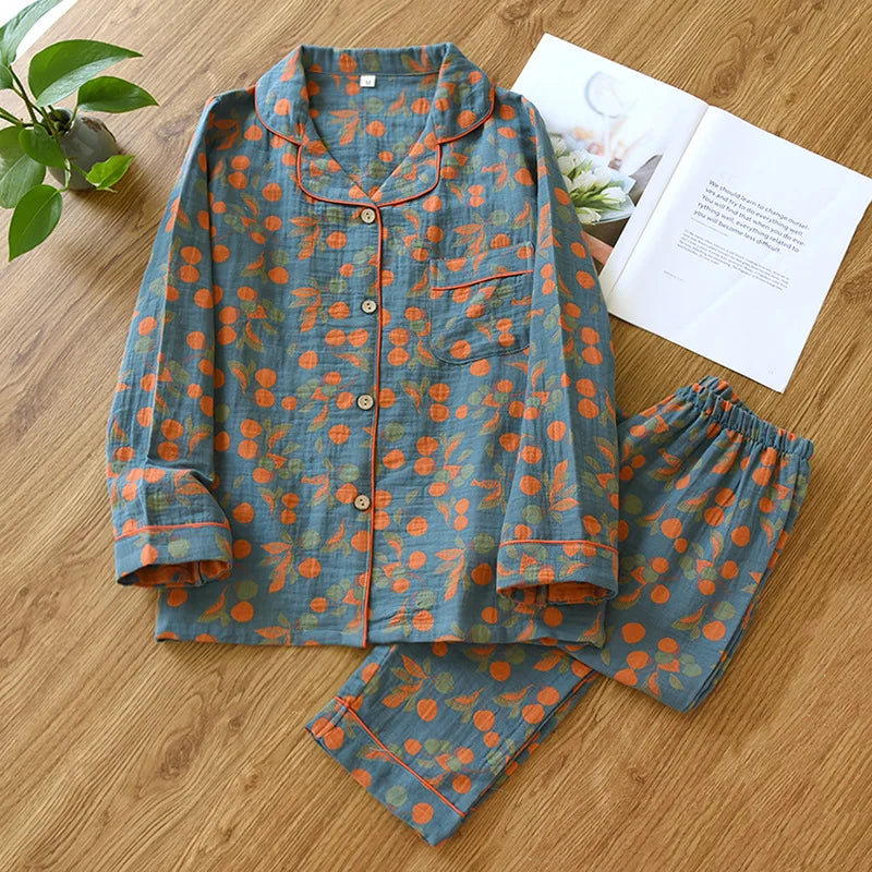 Ensemble Pyjama fleuri en coton