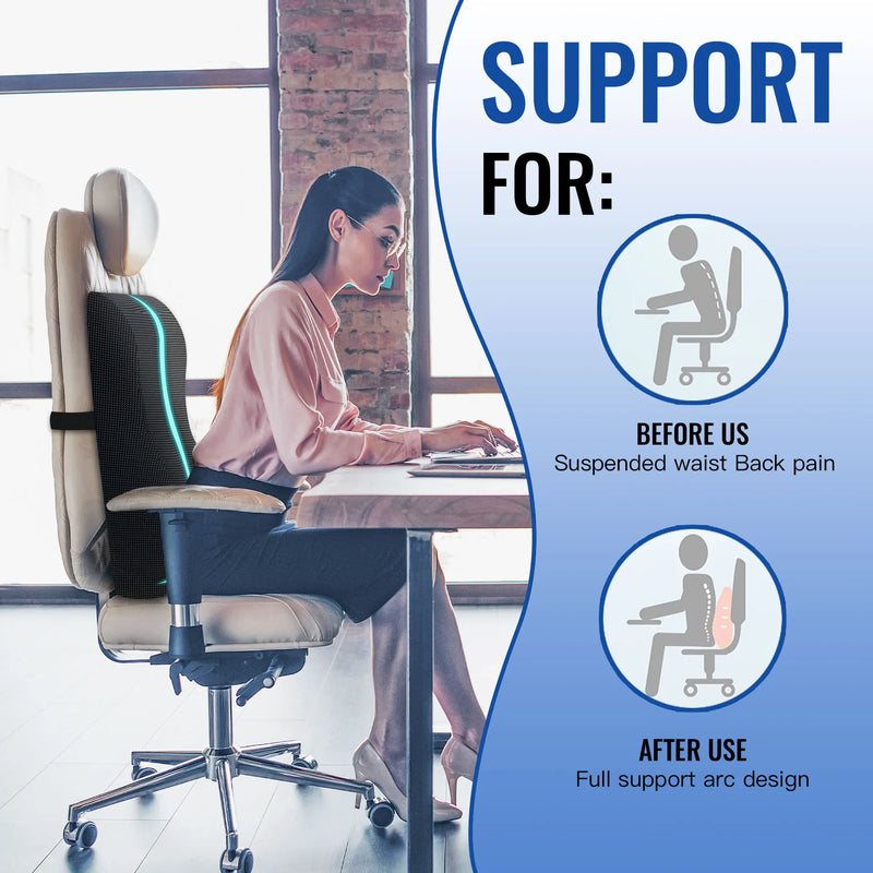 Oreiller de soutien lombaire ergonomique