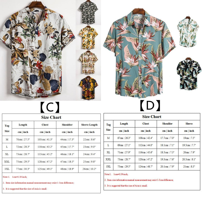 Chemise Hawaïenne à manches courtes -  Collection 2023