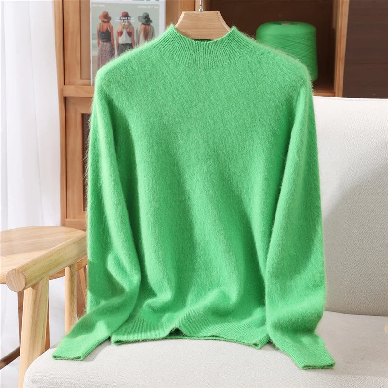 Pull en Cachemire à Col Cheminée