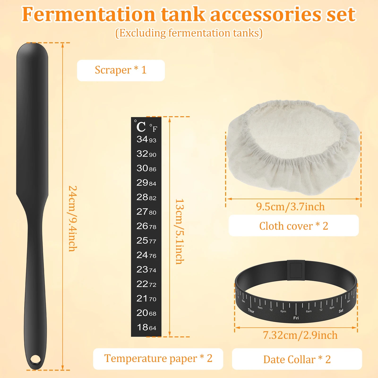 Kit Complet de Fermentation Levain 900ML - 8PCS