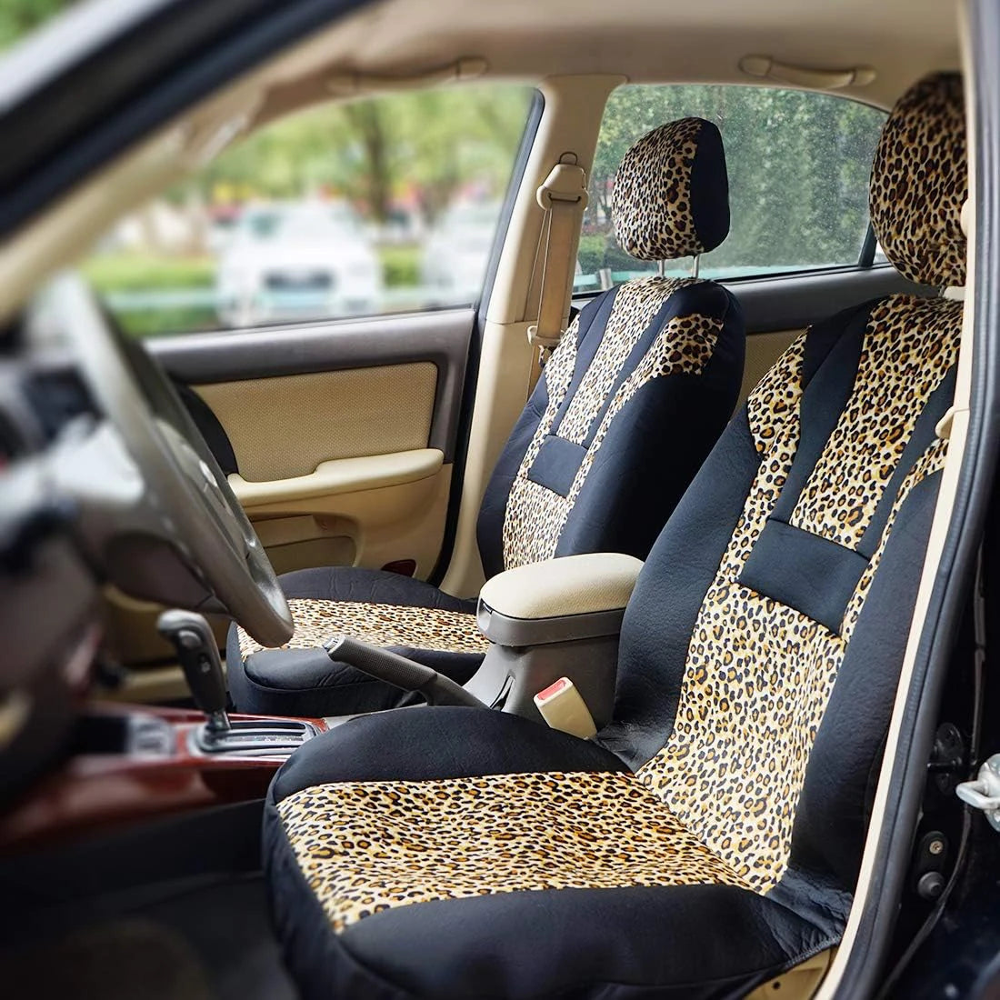 Housses de Sièges Voiture Confortables & Universelles – Motif Léopard & Protection Optimale