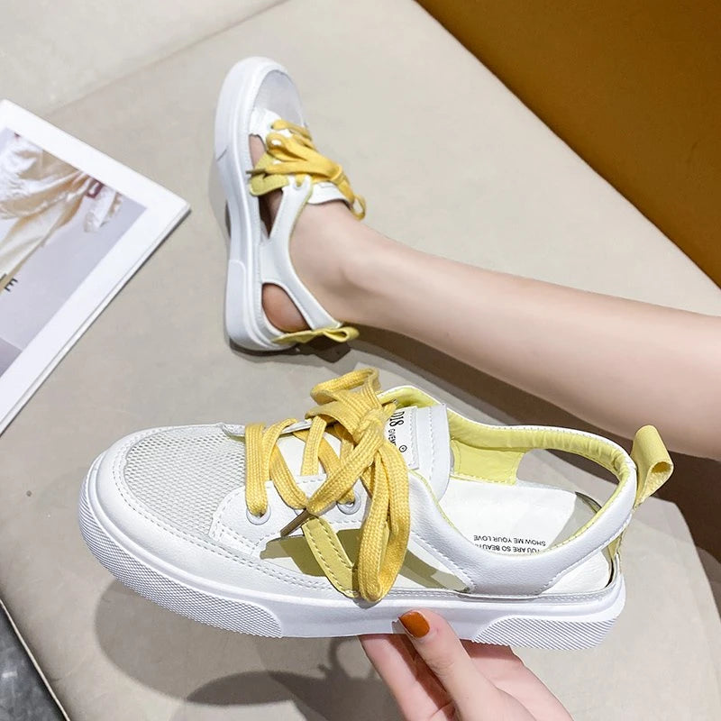 Sneakers Été à Maille Aérée - Talon Ouvert