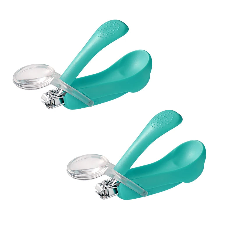 Lot de 2 Coupes-ongles Ergonomique avec Loupe - Sécurité et Précision