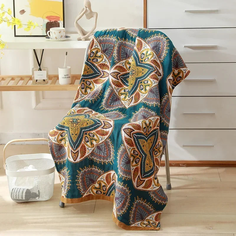 Serviette Gaze Coton Douce 80x160cm Style Bohème