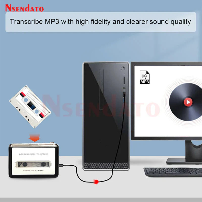 Convertisseur de Cassettes Audio USB vers MP3
