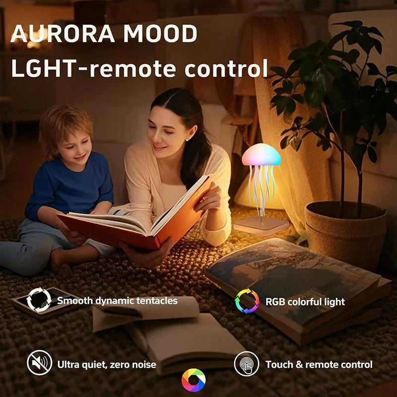 Lampe Médusa Tactile RGB à Tentacules Dynamiques