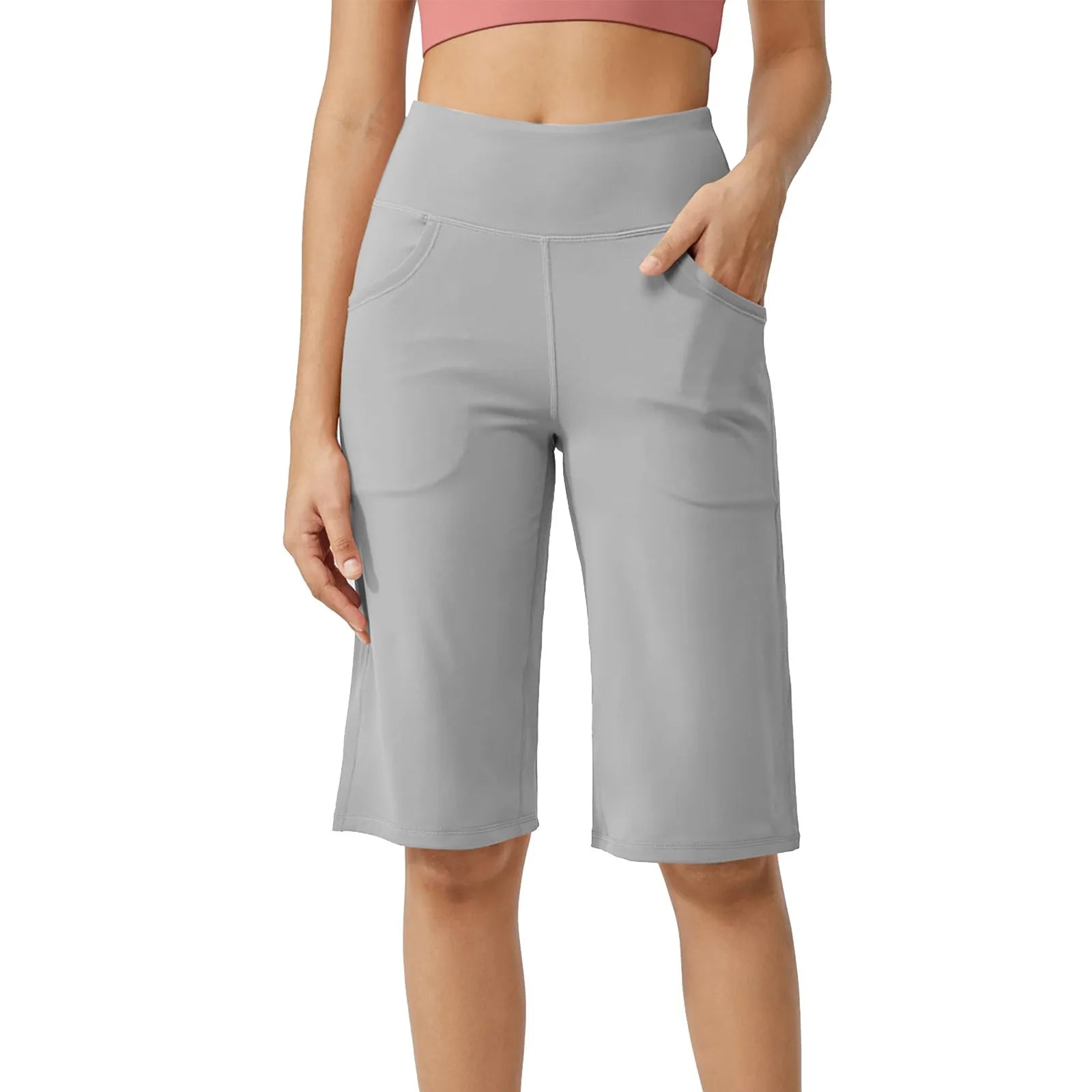 Bermuda Femme Taille Haute Confort & Poches