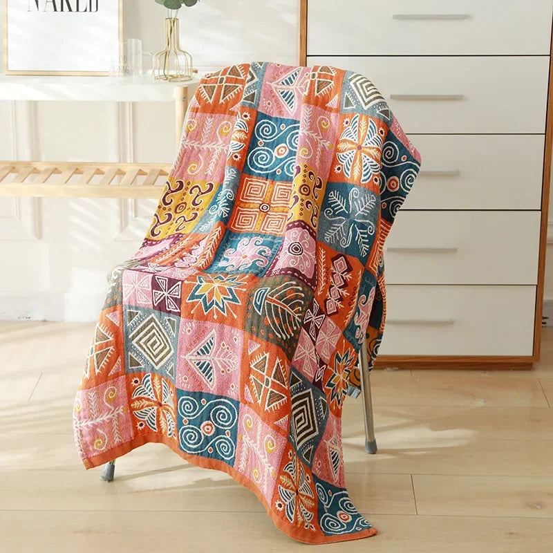 Serviette Gaze Coton Douce 80x160cm Style Bohème