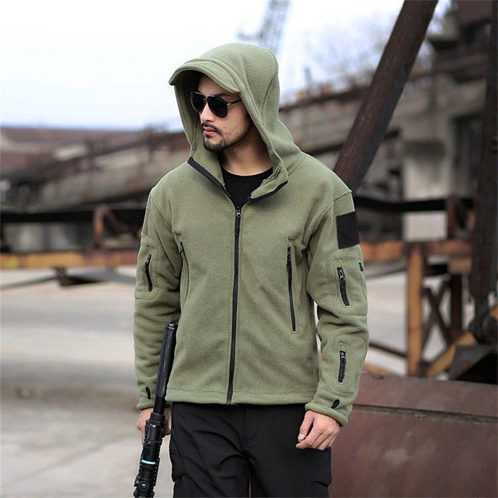 Polaire Militaire à Capuche Thermique & Tactique