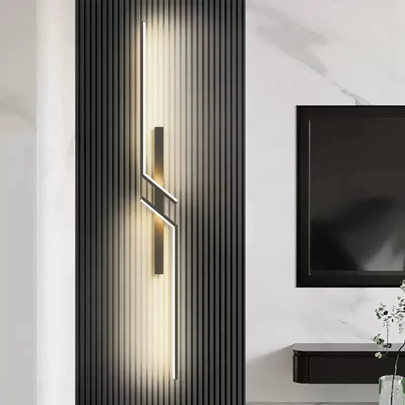 Modern Minimalist LED Wall Lamp – Decorative Lighting for Bedroom, Living Room, and Hallway (60/80/100 cm)