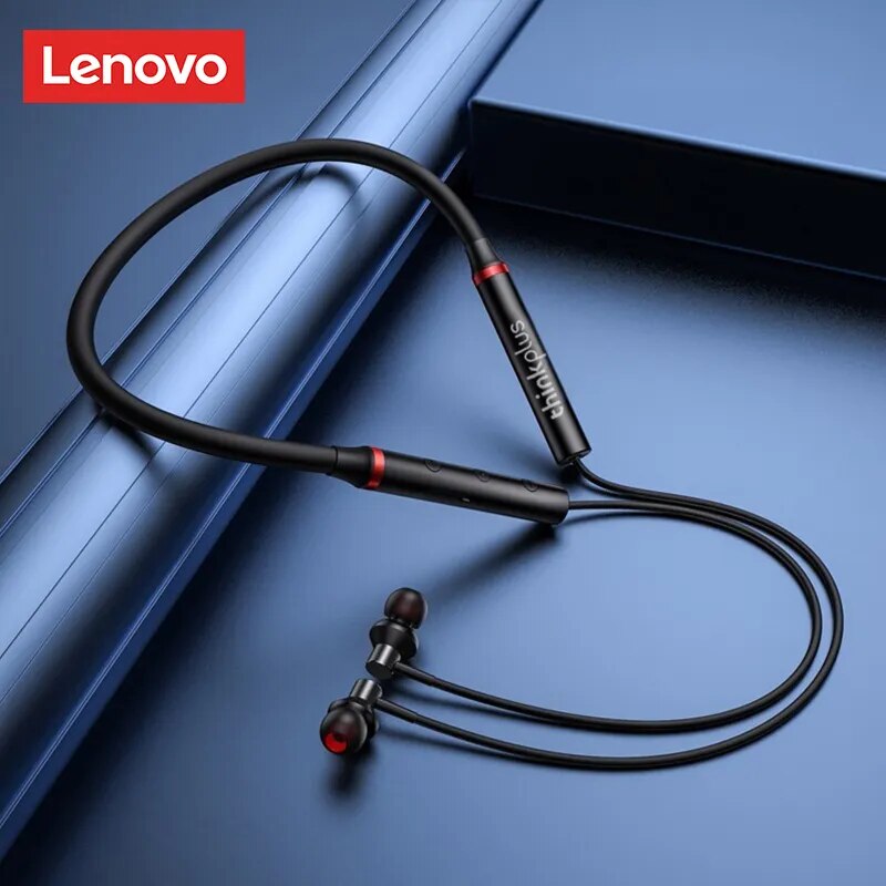 Écouteurs sans fil bluetooth tour de cou Lenovo HE05X