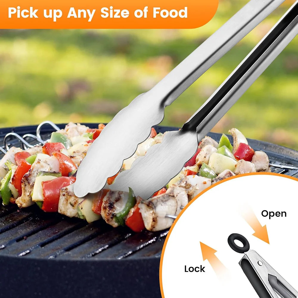 Ensemble de 15 Ustensiles de Barbecue en Acier Inoxydable – Kit Complet d’Accessoires pour Grillades