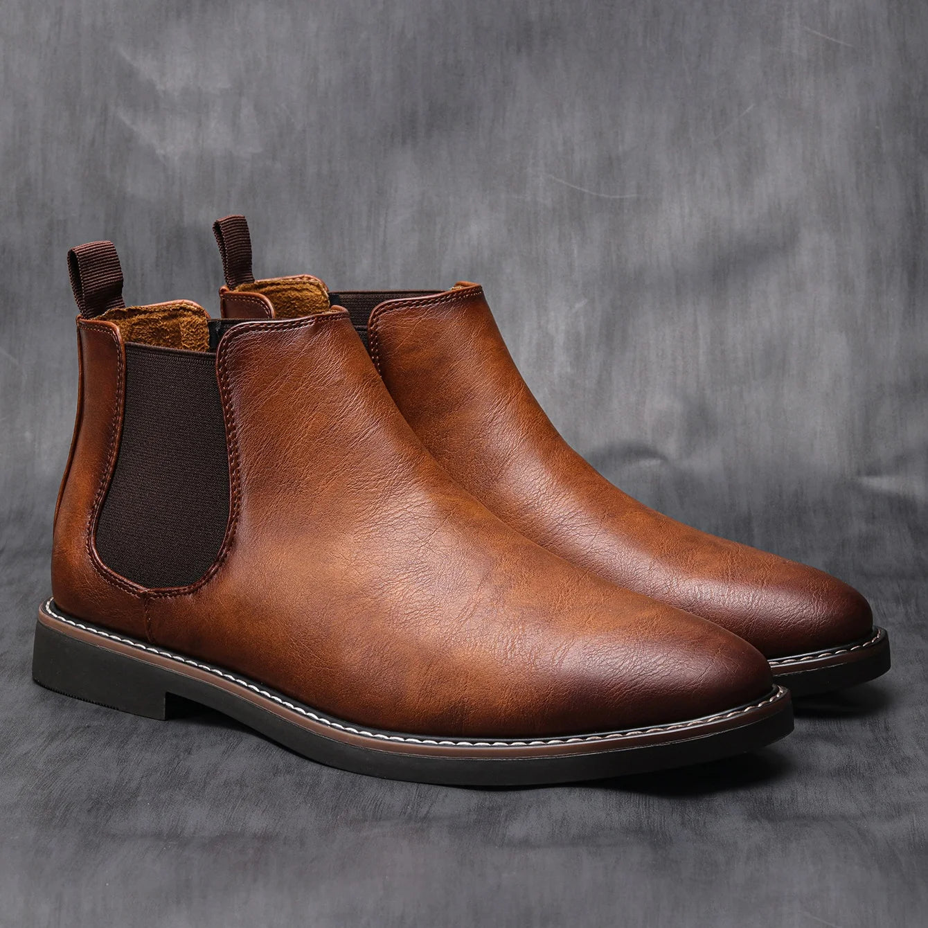 Bottines Chelsea en Cuir PU pour Homme