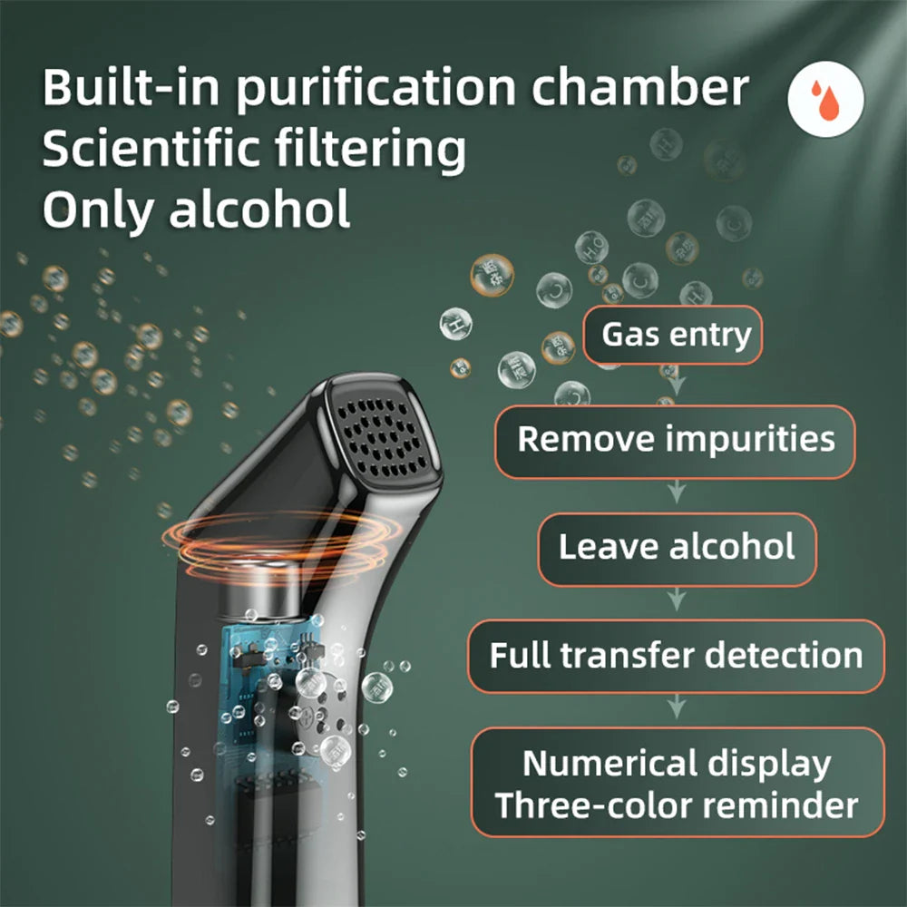 Mini Alcootest Hygiénique sans contact - Résultat EXPRESS