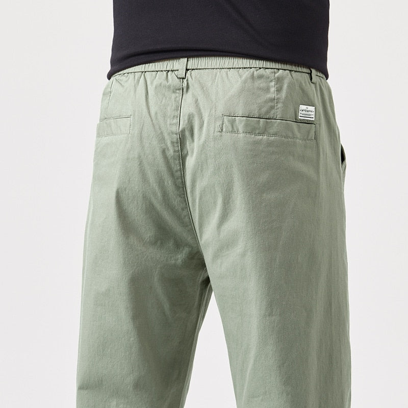 Pantalon d'été coupe slim en coton - Style décontracté